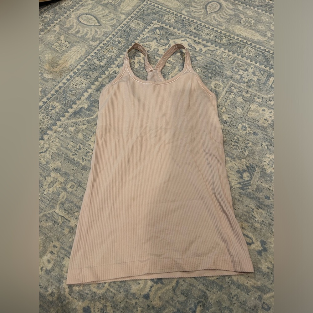 Lululemon Ribbed Tank 6 Blush Ebb to Street